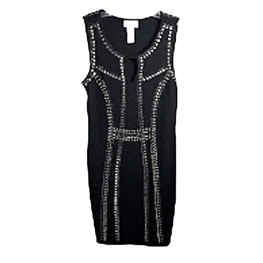 Little black studded Carmen dress